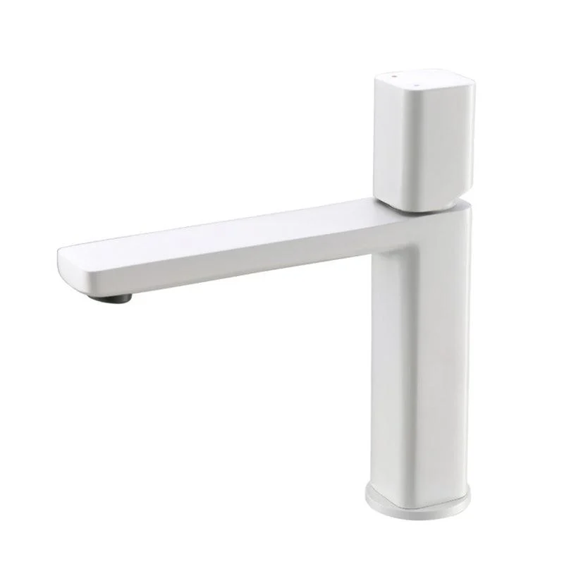 Modern Vessel Tap Brass Lever Handles Low Arc Bathroom Sink Tap -Bathlova