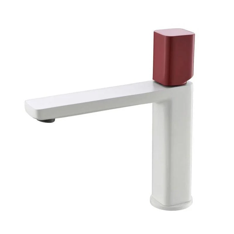 Modern Vessel Tap Brass Lever Handles Low Arc Bathroom Sink Tap -Bathlova