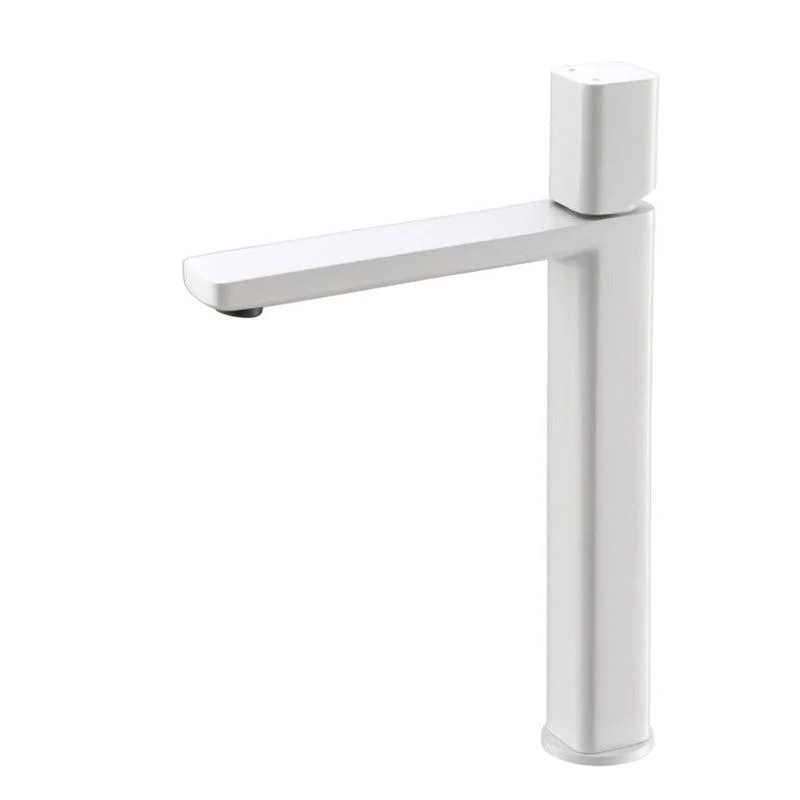 Modern Vessel Tap Brass Lever Handles Low Arc Bathroom Sink Tap -Bathlova