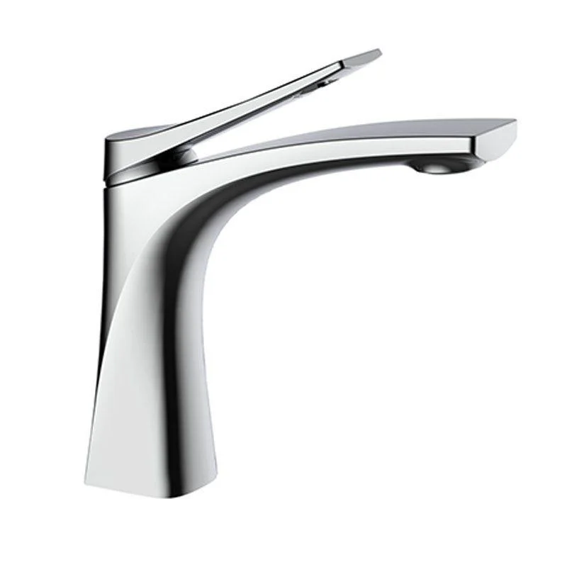 Modern Vessel Tap Brass Lever Handles Low Arc with Water Hose Bathroom Vessel Tap -Bathlova