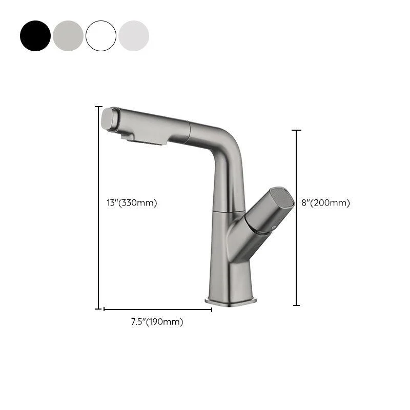 Modern Vessel Tap Brass Lever Handles Swivel Spout Vessel Sink Bathroom Tap -Bathlova