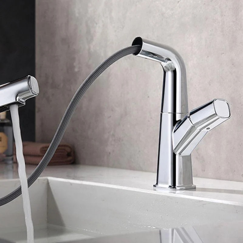 Modern Vessel Tap Brass Lever Handles Swivel Spout Vessel Sink Bathroom Tap -Bathlova