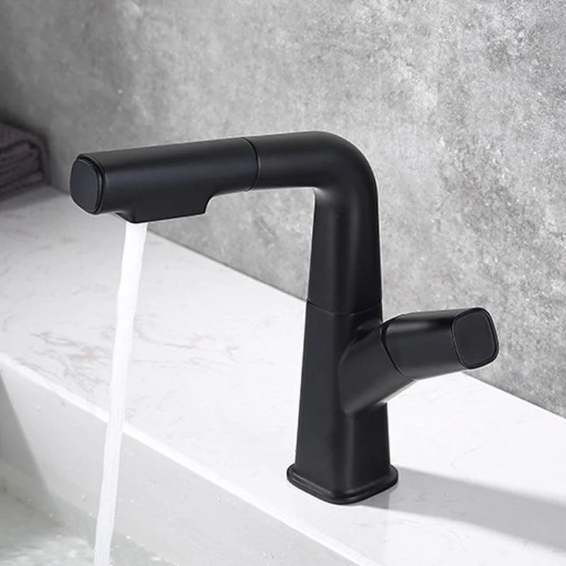 Modern Vessel Tap Brass Lever Handles Swivel Spout Vessel Sink Bathroom Tap -Bathlova