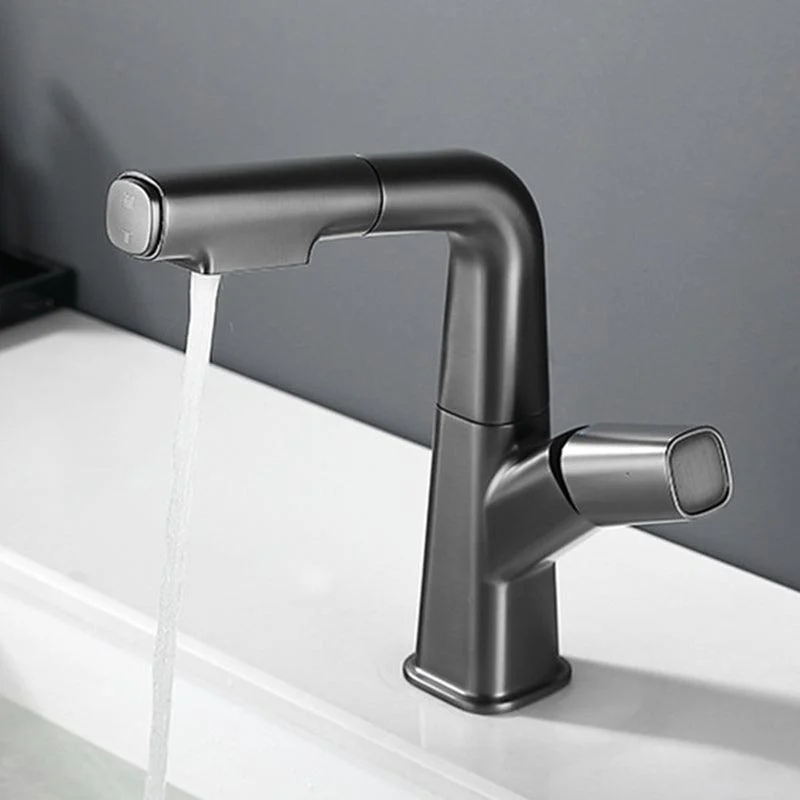 Modern Vessel Tap Brass Lever Handles Swivel Spout Vessel Sink Bathroom Tap -Bathlova