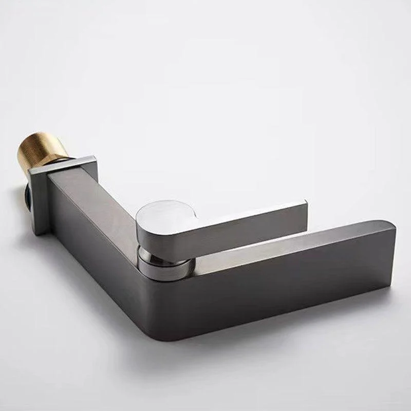 Modern Vessel Tap Brass Lever Handles Waterfall Spout Bathroom Sink Tap -Bathlova