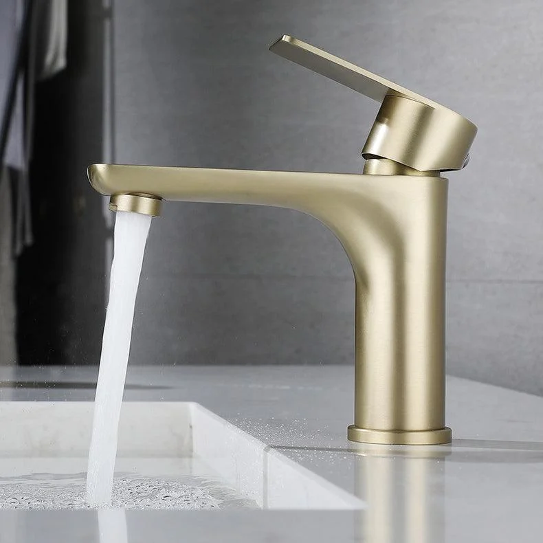 Modern Vessel Tap Copper Single Handle Low Arc Vessel Tap for Home -Bathlova