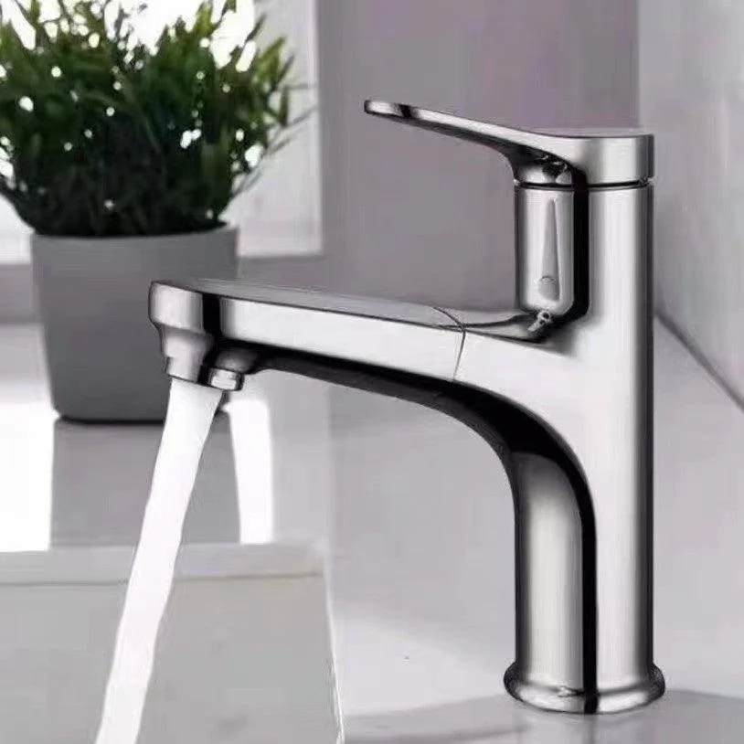 Modern Vessel Tap Copper Single Handle Retractable Vessel Tap -Bathlova