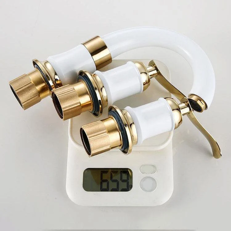 Modern Vessel Tap Metal Lever Handles Low Arc Vessel Tap for Home -Bathlova