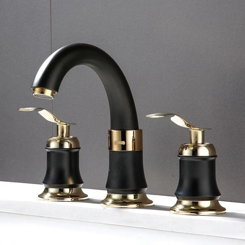 Modern Vessel Tap Metal Lever Handles Low Arc Vessel Tap for Home -Bathlova