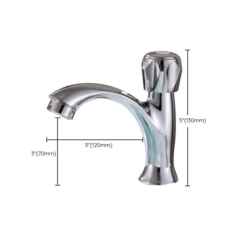 Modern Vessel Tap Stainless Steel Low Arc Basin Lavatory Tap -Bathlova