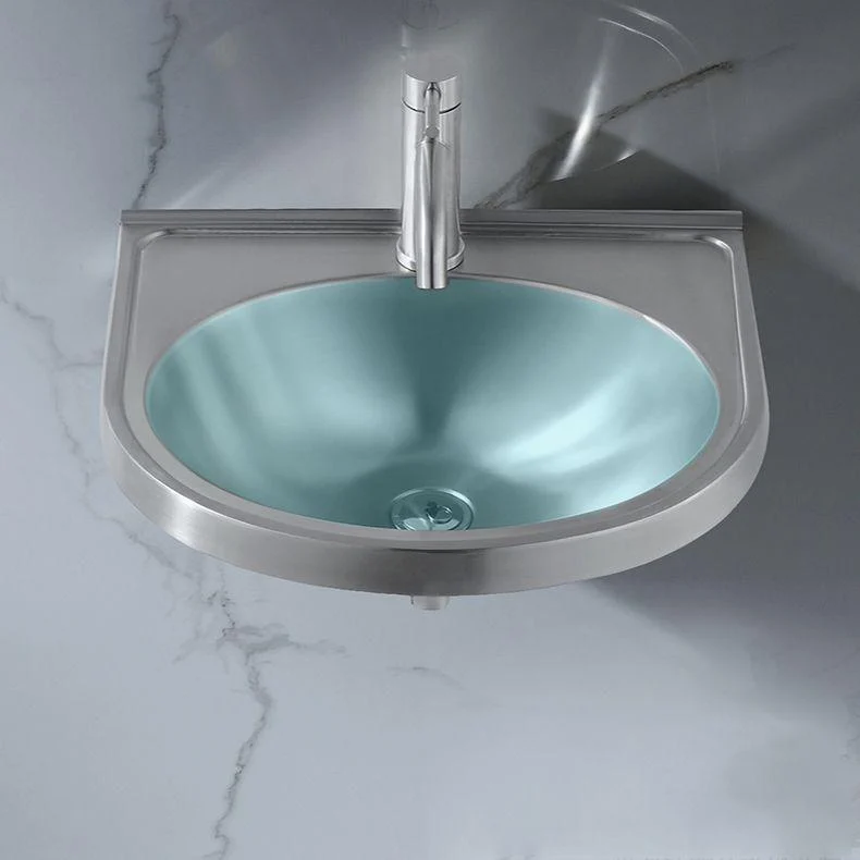 Modern Wall Mount Bathroom Sink Metal Wall Mount Bathroom Sink -Bathlova