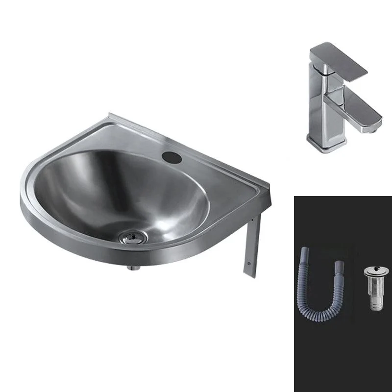 Modern Wall Mount Bathroom Sink Metal Wall Mount Bathroom Sink -Bathlova