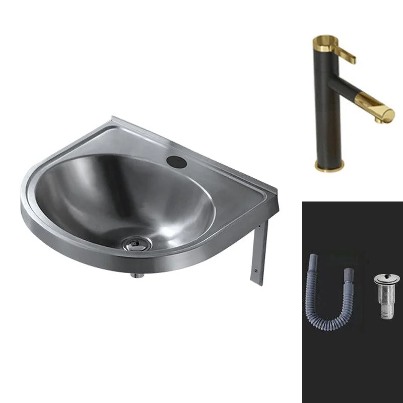 Modern Wall Mount Bathroom Sink Metal Wall Mount Bathroom Sink -Bathlova