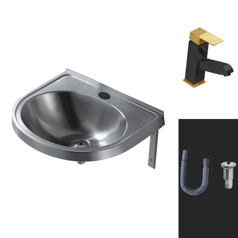 Modern Wall Mount Bathroom Sink Metal Wall Mount Bathroom Sink -Bathlova