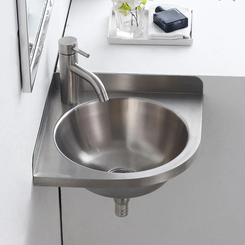 Modern Wall Mount Bathroom Sink Metal Wall Mount Bathroom Sink With Basin -Bathlova