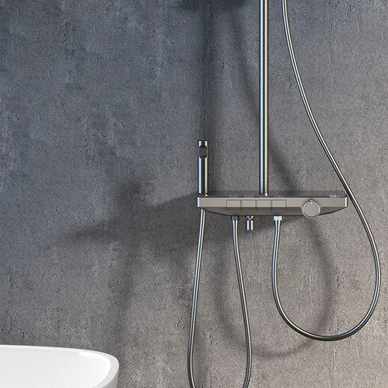 Modern Wall Mounted Adjustable Water Flow Shower Tap Shower Hose Shower System -Bathlova