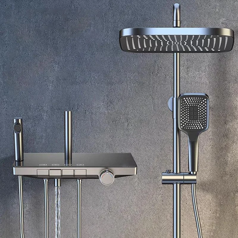 Modern Wall Mounted Adjustable Water Flow Shower Tap Shower Hose Shower System -Bathlova