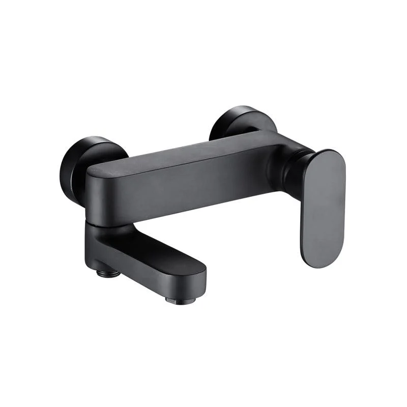 Modern Wall Mounted Bath Tap Trim Metal Single Handle Tub Tap Trim -Bathlova