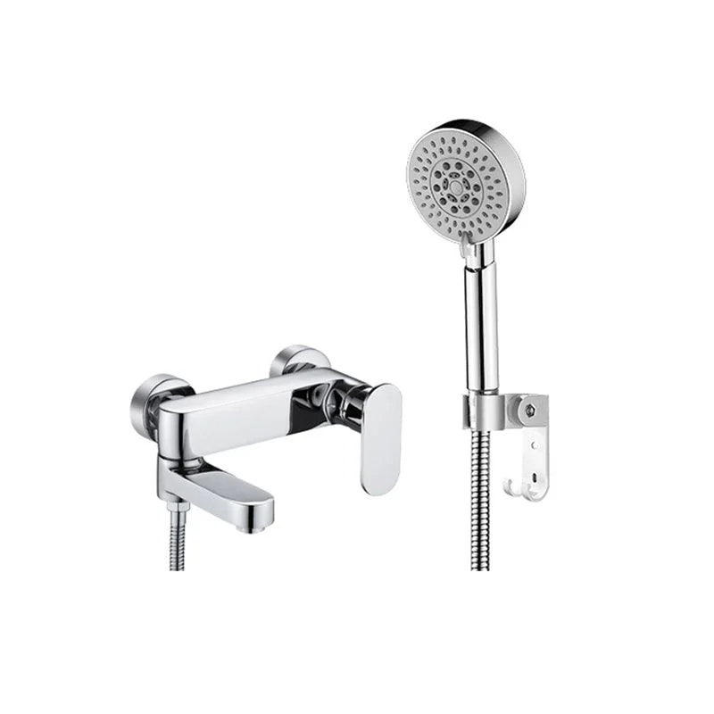 Modern Wall Mounted Bath Tap Trim Metal Single Handle Tub Tap Trim -Bathlova