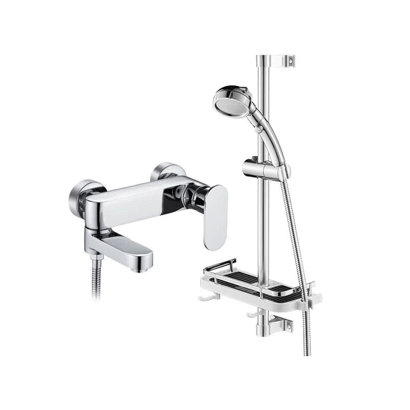 Modern Wall Mounted Bath Tap Trim Metal Single Handle Tub Tap Trim -Bathlova