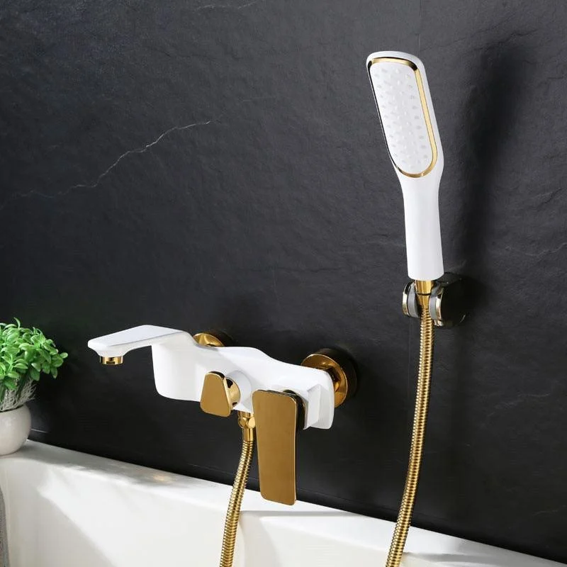 Modern Wall Mounted Bathroom Shower Tap with 3 Holes -Bathlova