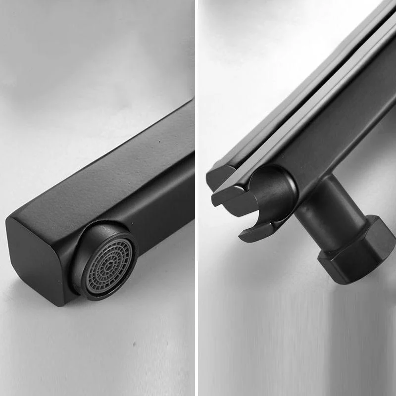 Modern Wall Mounted Metal Tub Filler Low Arc Swivel Bathroom Tap -Bathlova