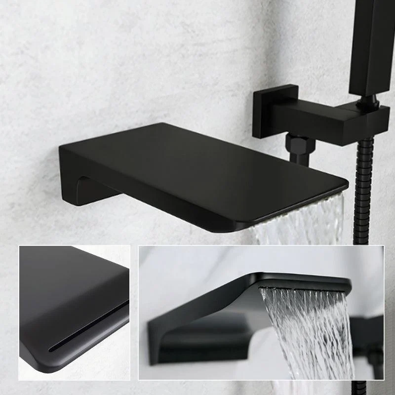 Modern Wall Mounted Metal Tub Filler Single Handle Bathroom Tap -Bathlova