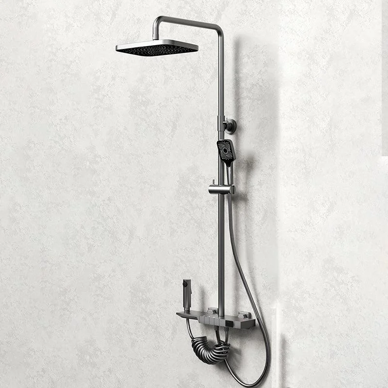 Modern Wall Mounted Shower Combo Slide Bar Included Shower Trim -Bathlova