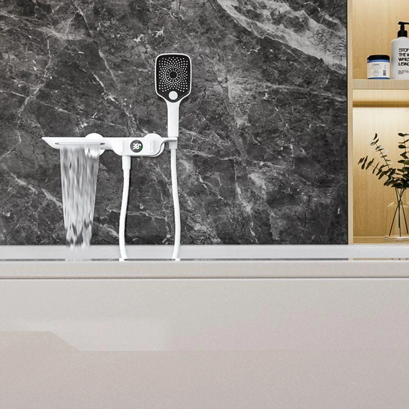 Modern Wall Mounted Tap 2-Handle and 2-Hole Bath Tap Trim -Bathlova