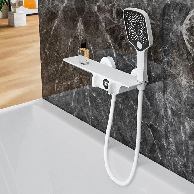 Modern Wall Mounted Tap 2-Handle and 2-Hole Bath Tap Trim -Bathlova