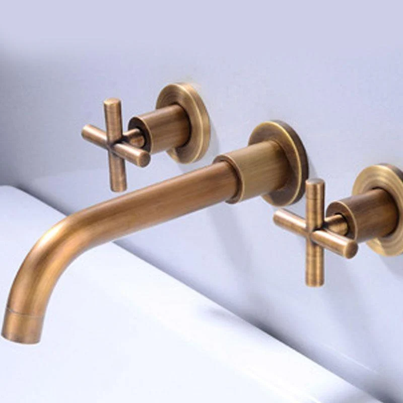 Modern Wall Mounted Tap Bathroom Rotate Handle Bathtub Tap -Bathlova