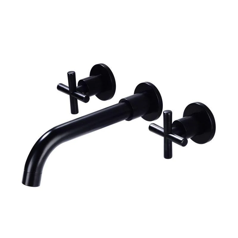 Modern Wall Mounted Tap Bathroom Rotate Handle Bathtub Tap -Bathlova