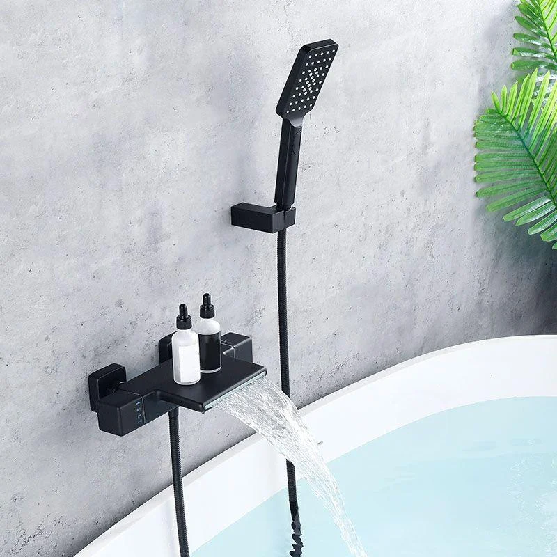 Modern Wall Mounted Tap Handheld Shower Head Waterfall Tap -Bathlova