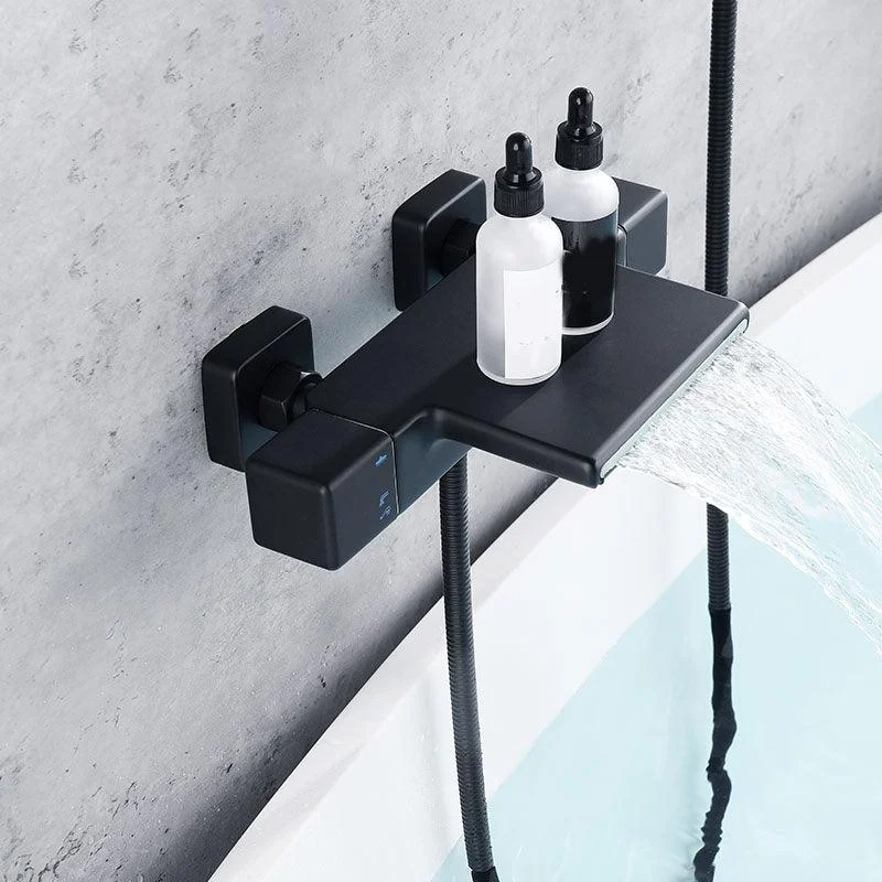 Modern Wall Mounted Tap Handheld Shower Head Waterfall Tap -Bathlova