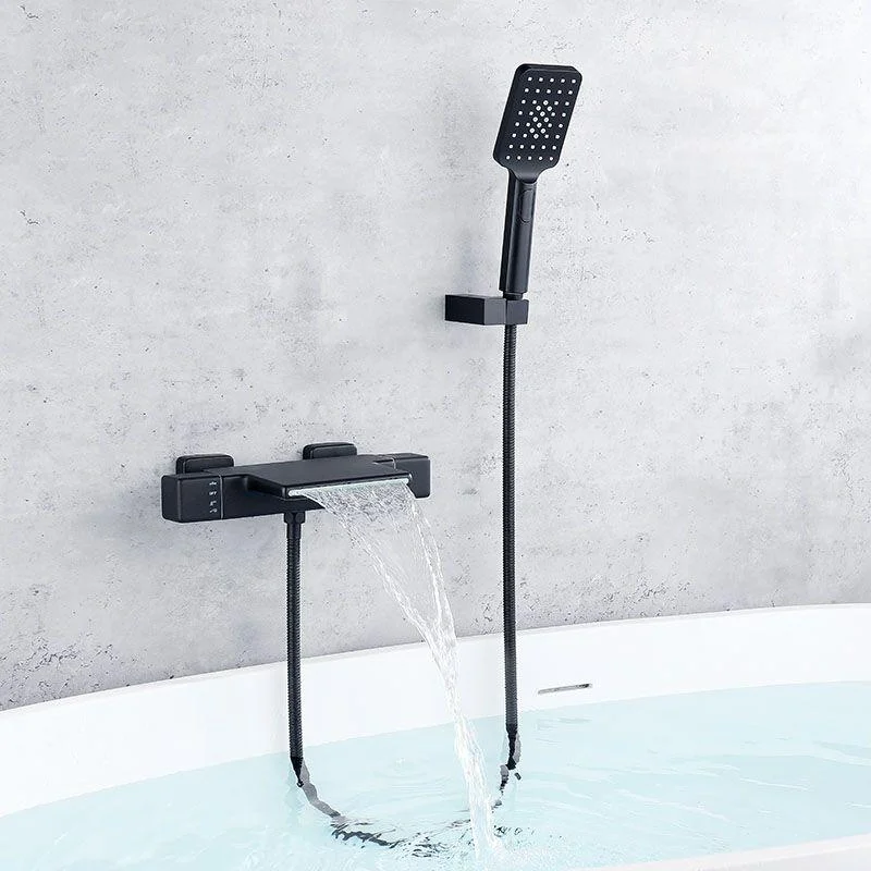 Modern Wall Mounted Tap Handheld Shower Head Waterfall Tap -Bathlova