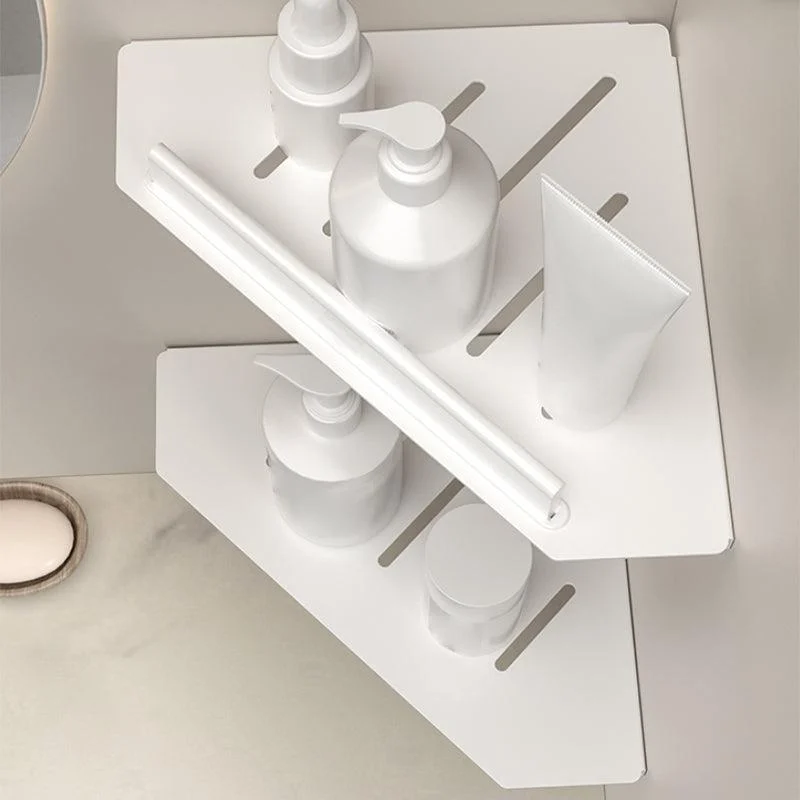 Modern White Bath Hardware Set Bath Shelf Paper Holder Bathroom Accessory Kit -Bathlova