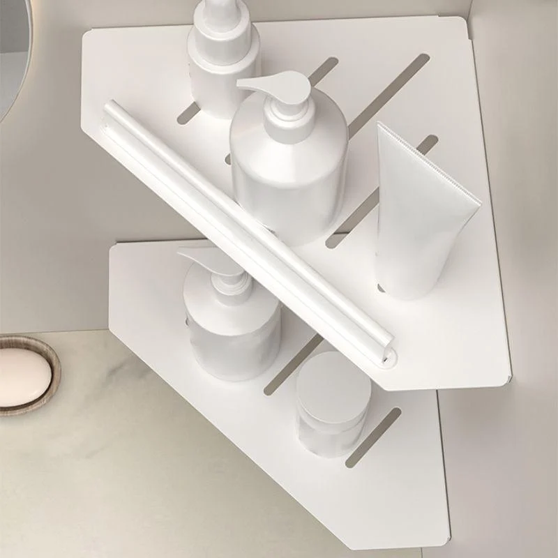 Modern White Bath Hardware Set Bath Shelf Paper Holder Bathroom Accessory Kit -Bathlova