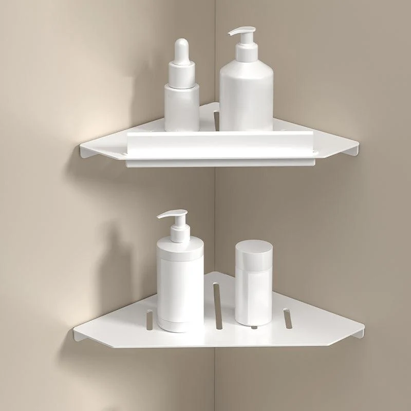 Modern White Bath Hardware Set Bath Shelf Paper Holder Bathroom Accessory Kit -Bathlova