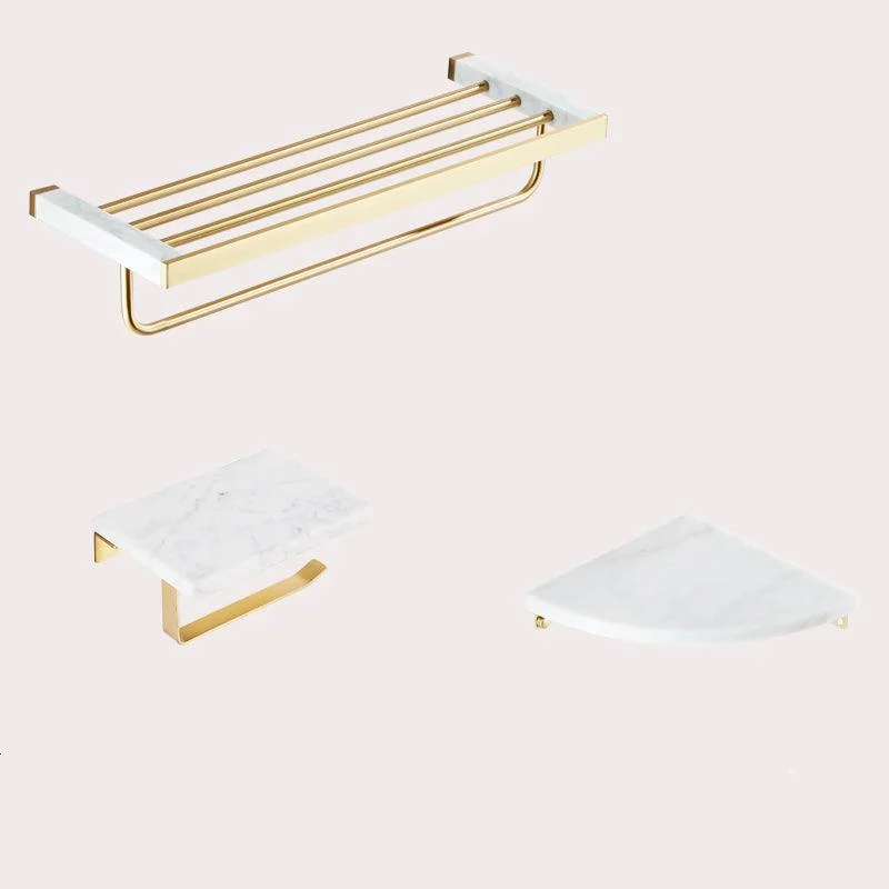 Modern White Bathroom Accessory As Individual Or As a Set in Marble -Bathlova