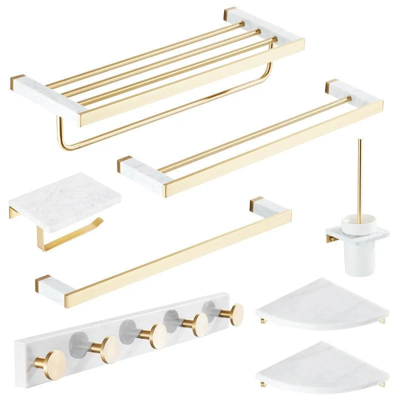 Modern White Bathroom Accessory As Individual Or As a Set in Marble -Bathlova