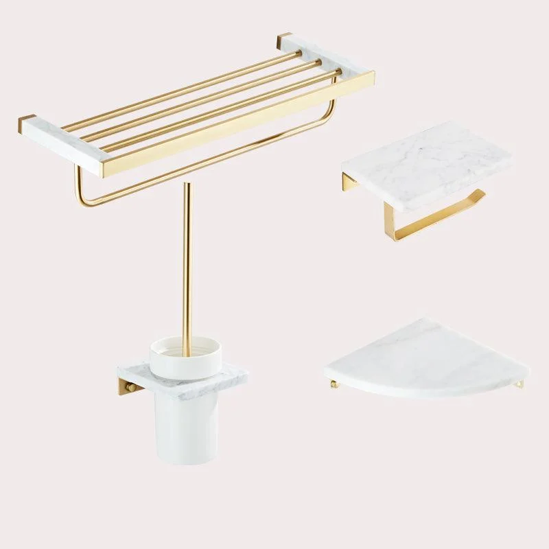 Modern White Bathroom Accessory As Individual Or As a Set in Marble -Bathlova