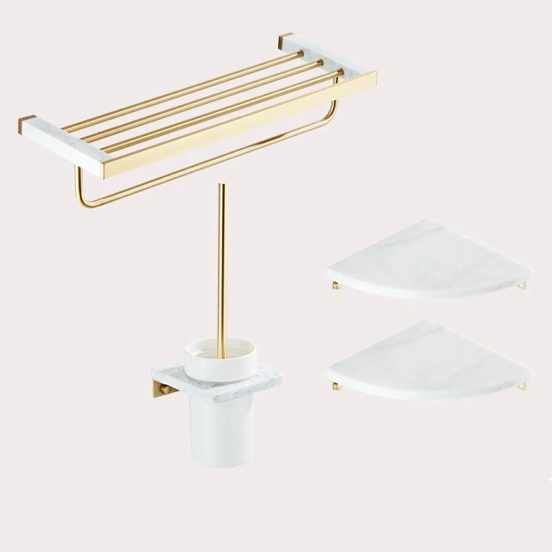 Modern White Bathroom Accessory As Individual Or As a Set in Marble -Bathlova