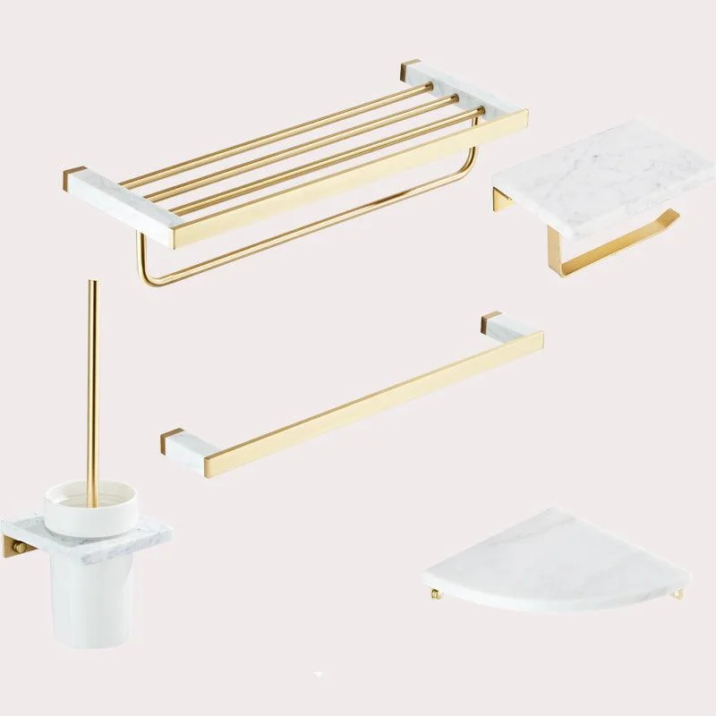 Modern White Bathroom Accessory As Individual Or As a Set in Marble -Bathlova