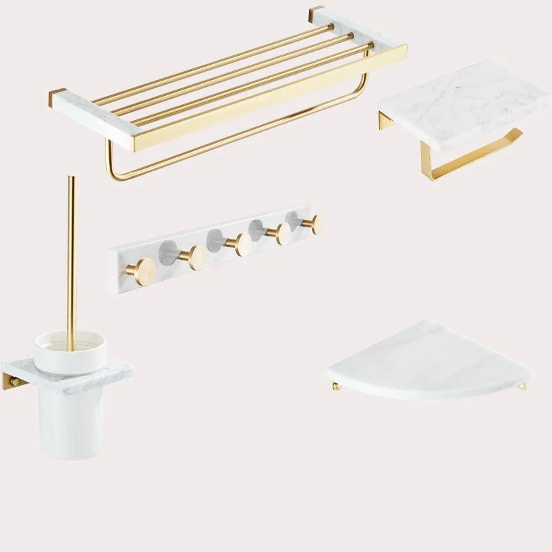 Modern White Bathroom Accessory As Individual Or As a Set in Marble -Bathlova