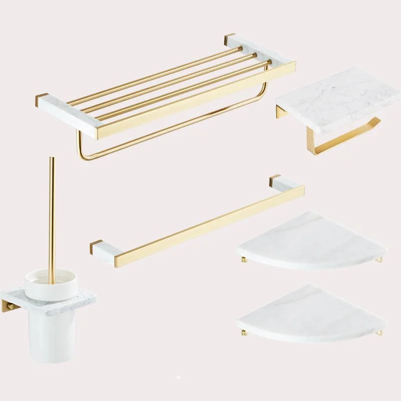 Modern White Bathroom Accessory As Individual Or As a Set in Marble -Bathlova