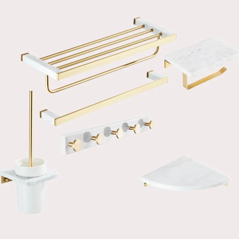 Modern White Bathroom Accessory As Individual Or As a Set in Marble -Bathlova