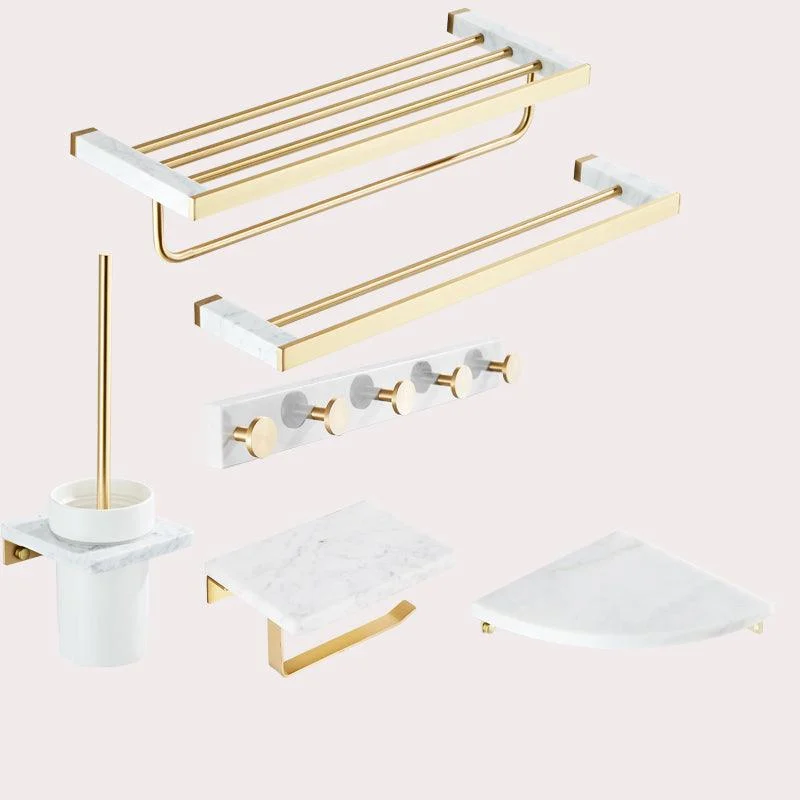 Modern White Bathroom Accessory As Individual Or As a Set in Marble -Bathlova