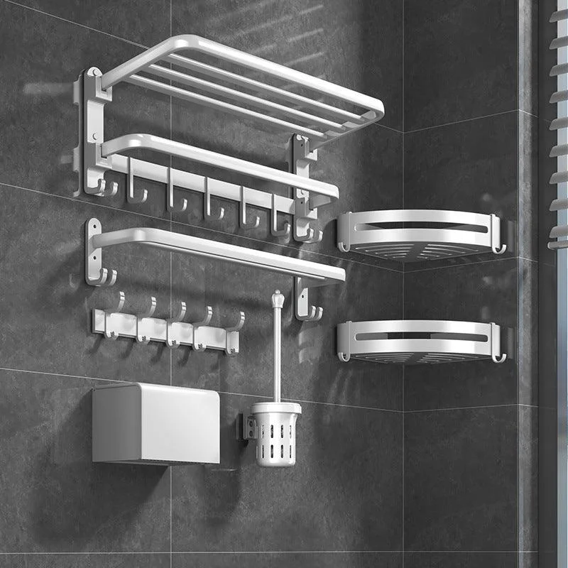 Modern White Bathroom Accessory As Individual Or As a Set in Metal -Bathlova