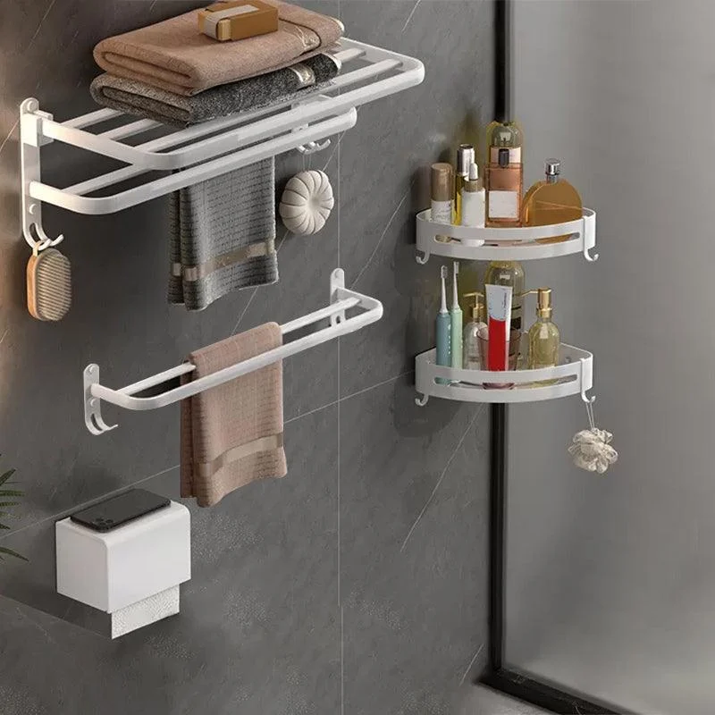 Modern White Bathroom Accessory As Individual Or As a Set in Metal -Bathlova