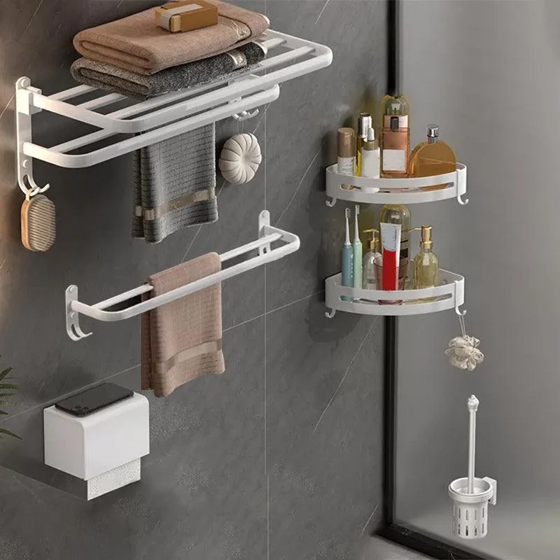 Modern White Bathroom Accessory As Individual Or As a Set in Metal -Bathlova